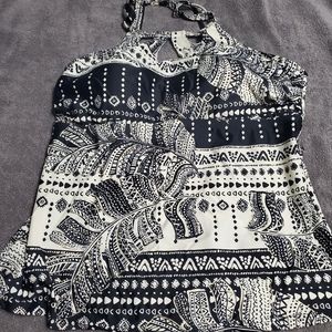 St. John's Bay print Tankini top. Size 14